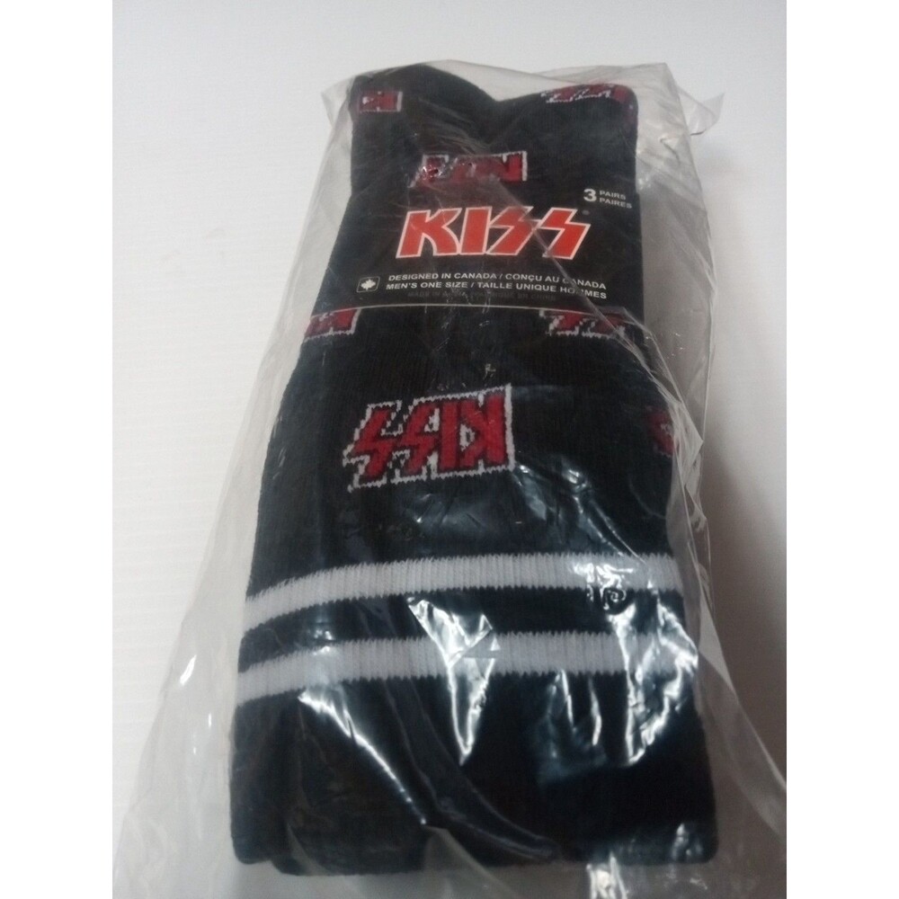 Kiss - Perri's - Kiss - Volume - Crew Socks (3 Pack) [New ] Socks, 3 Pack